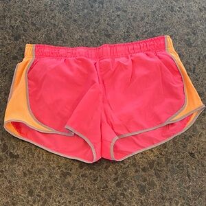 SO Women's Vibrant Pink and Orange Athletic Shorts